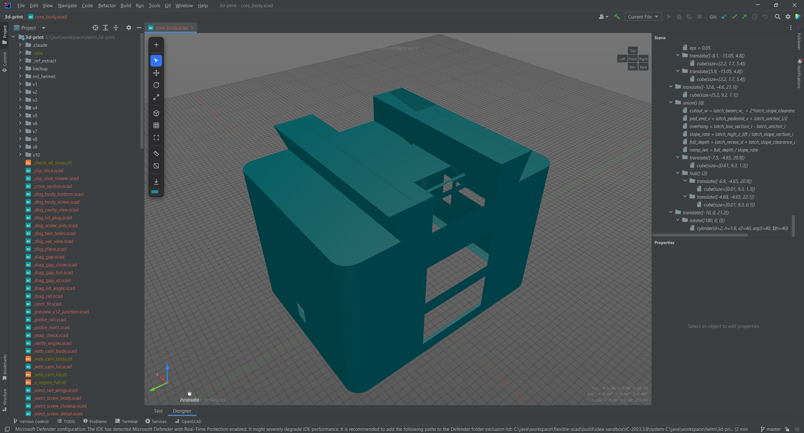 Live 3D Preview